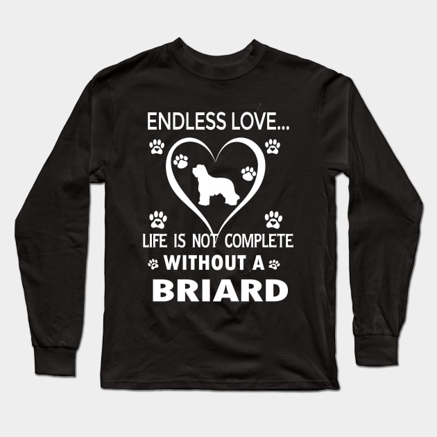 Briard Lovers Long Sleeve T-Shirt by bienvaem